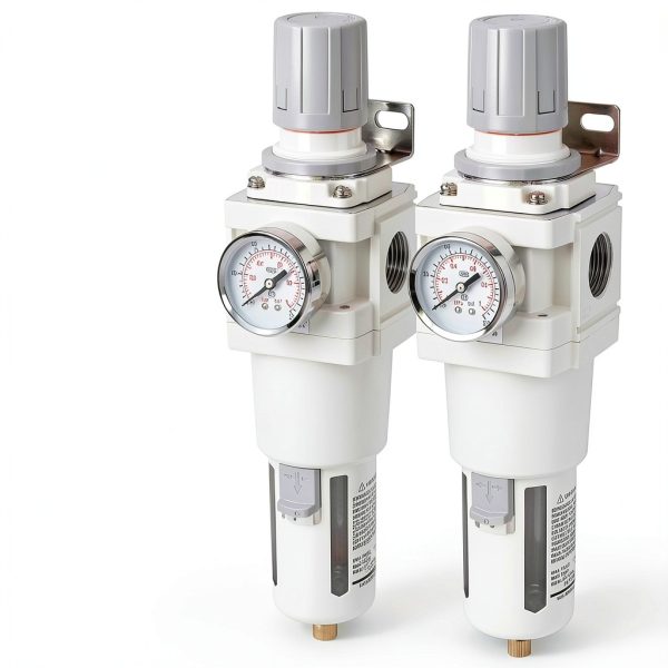 WeiTeng 1" NPT Air Filter Regulator Combo – 5 Micron Brass Filter,-5