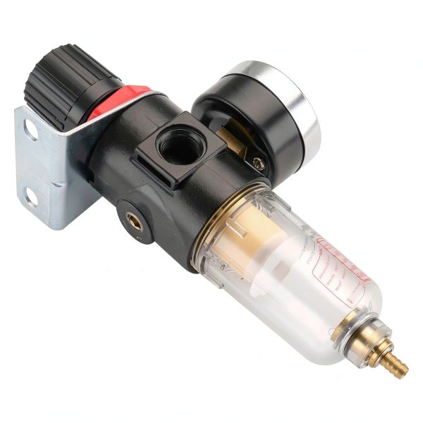 Baomain Pneumatic Filter Regulator AFR-2000 1/8"PT Air Treatment Unit w Pressure Gauge-4