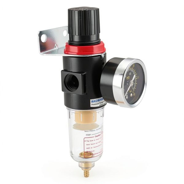 Baomain Pneumatic Filter Regulator AFR-2000 1/8"PT Air Treatment Unit w Pressure Gauge-3