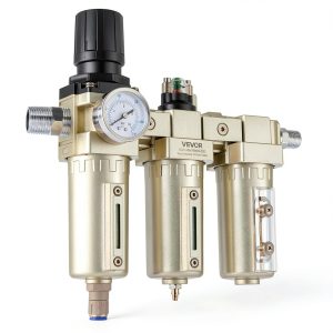 VEVOR Air Compressor Filter Regulator 3/4" NPT 5μm/0.3μm/0.1μm Dryer-0