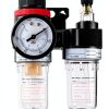 YXQ AFR-2000 AL-2000 Pneumatic Twin Air Filter Air Compressor Source Treatment with Regulator Trap 1/4NPT-5