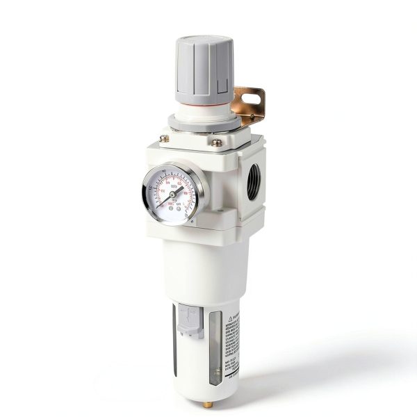 WeiTeng 1" NPT Air Filter Regulator Combo – 5 Micron Brass Filter,-3