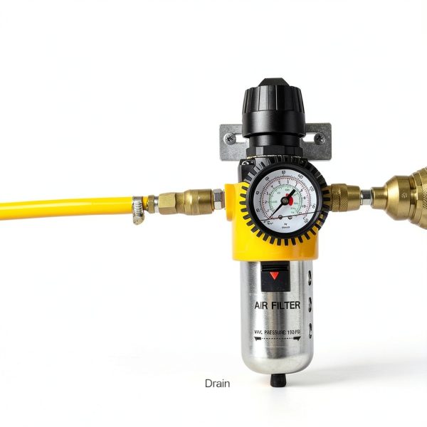 LE LEMATEC Air Compressor Regulator with Dryer 1/2" NPT 150 PSI-2