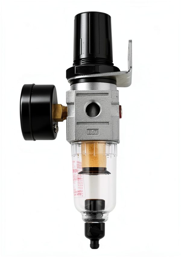 1/4" Compressed Air In Line Moisture/Water Filter Trap & Regulator Combination-1